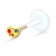 Bright Enameled labrets Push-in LA-753